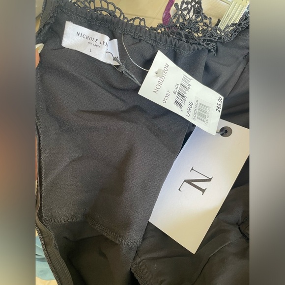NWT Nichole Lynel The Label Bodysuit In Black - Picture 7 of 12